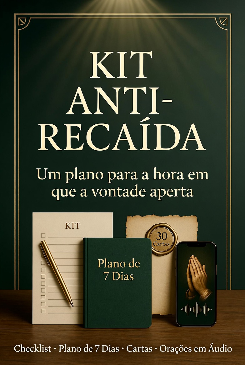 Kit Anti-Recaída — um plano para a hora em que a vontade aperta